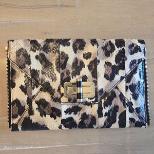 Diane Von Furstenberg Leopard Print Clutch